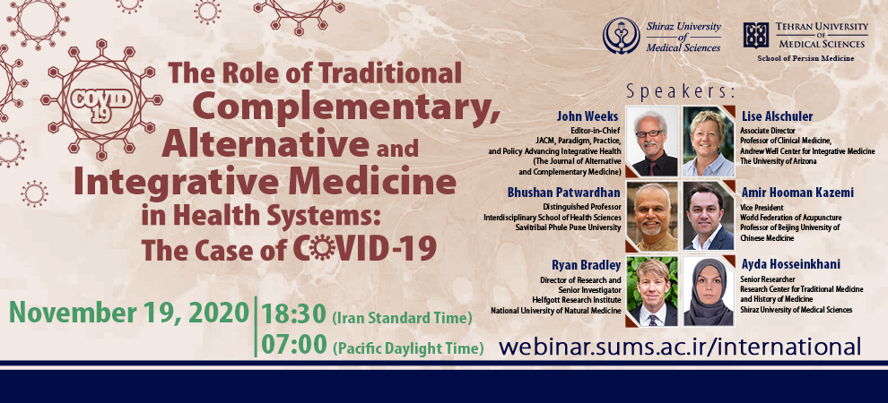 The Role of Traditional, Complementary and Alternative Medicine in Health Systems: The Case of COVID-19