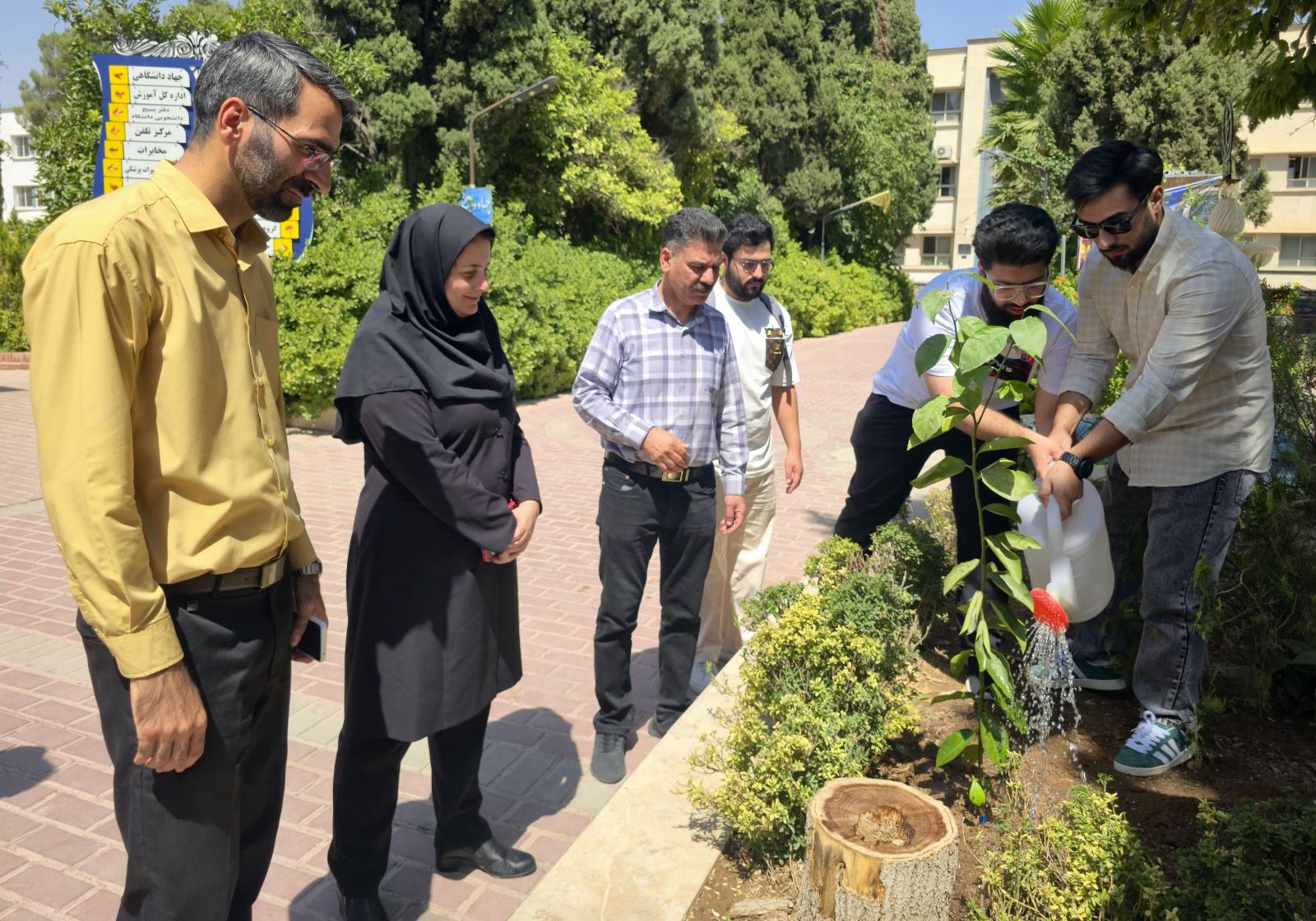 International Students Plant Tree at SUMS to Honor Mothers