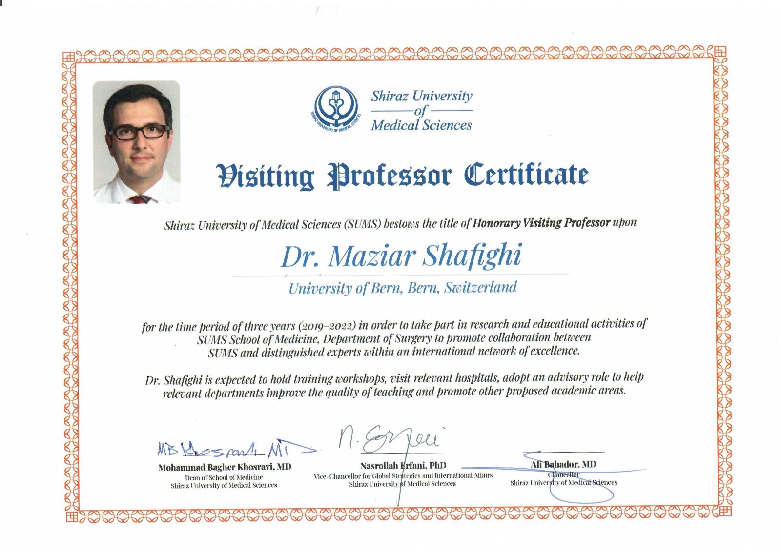PD Dr. Maziar Shafighi	