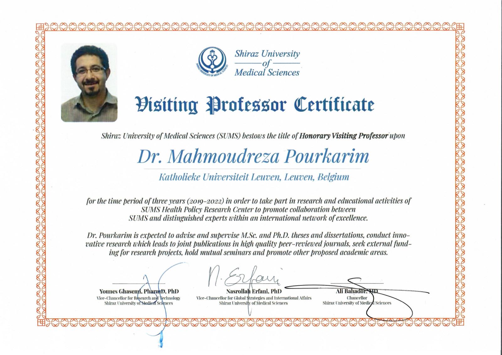 Dr. Mahmoudreza Pourkarim	